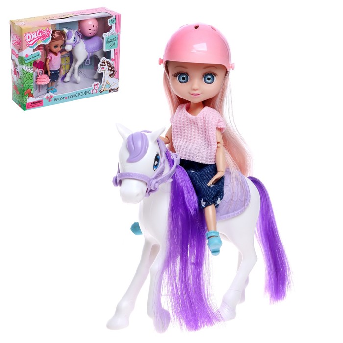 фото Набор игровой лошадка с куклой