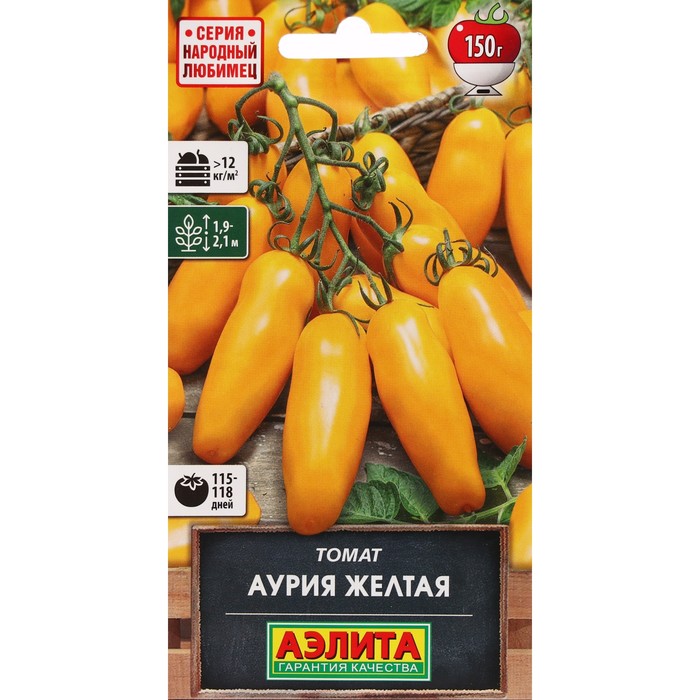 

Семена Томат "Аурия желтая", ц/п, 20 шт