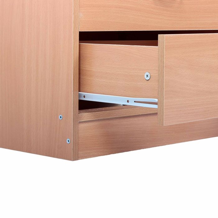 Комод детский пеленальный, 4 выдвижных ящика, цвет бук