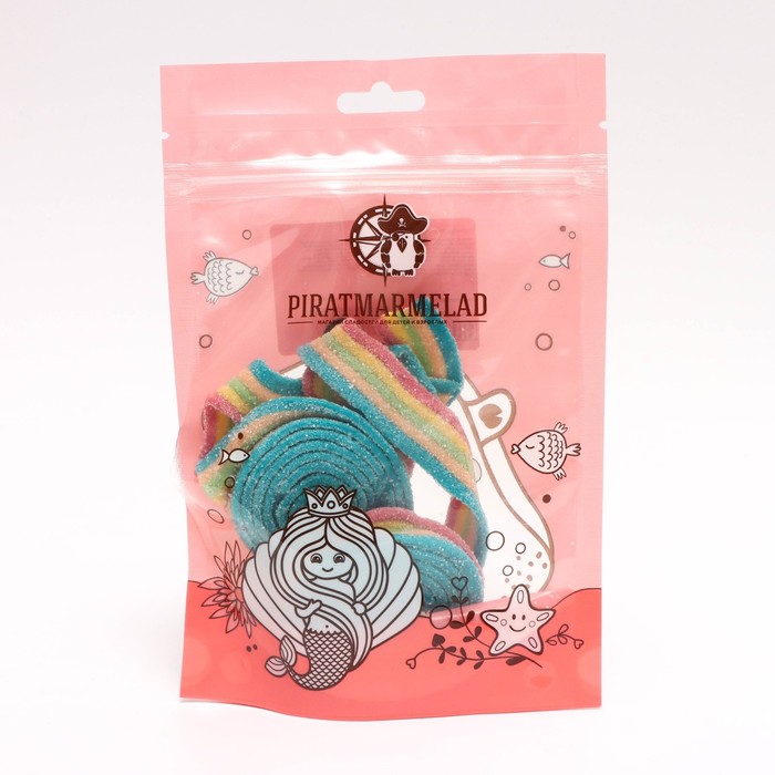 

Пластинки РАДУЖНЫЕ РЕМЕШКИ 100г/Piratmarmelad