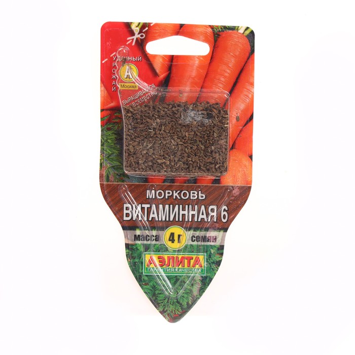 Семена Морковь Витаминная 6, сеялка, 4 г морковь русский огород витаминная 6 4 г