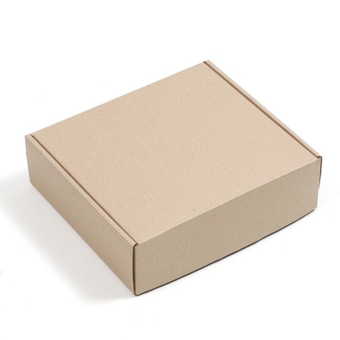 Коробка самосборная, бурая, 27 х 24 х 8 см коробка самосборная почтовая бурая 30 х 20 х 15 см