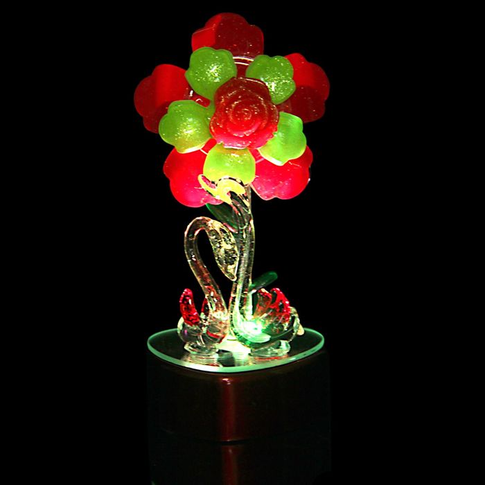 Сувенир "Два лебедя" световой