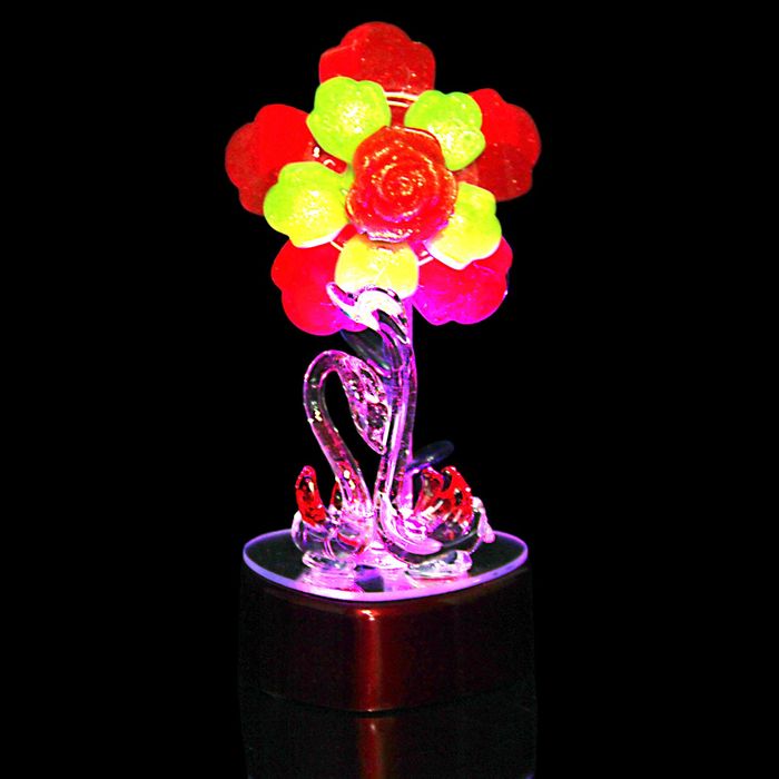 Сувенир "Два лебедя" световой