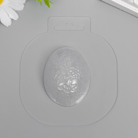 Пластиковая форма 'Яйцо Цветочки' 5,5х4,5 см Ош