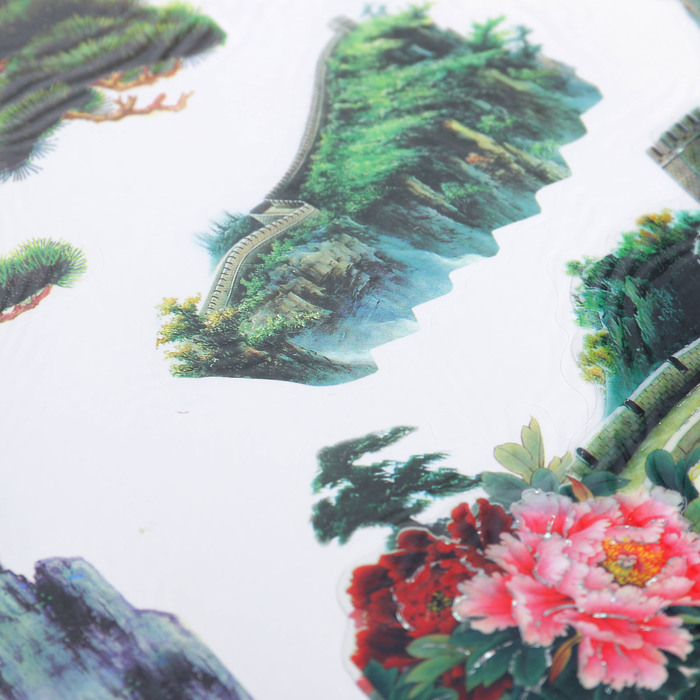 Наклейка интерьерная 3D "Китайская стена"