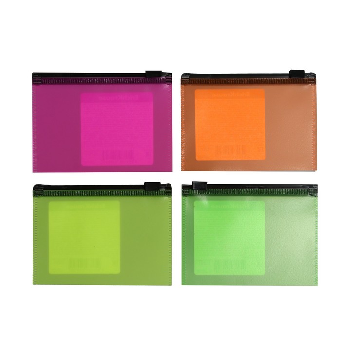 

Zip-пакет пластиковый ErichKrause Fizzy Neon, Card Size, ассорти (в пакете по 12 шт.)