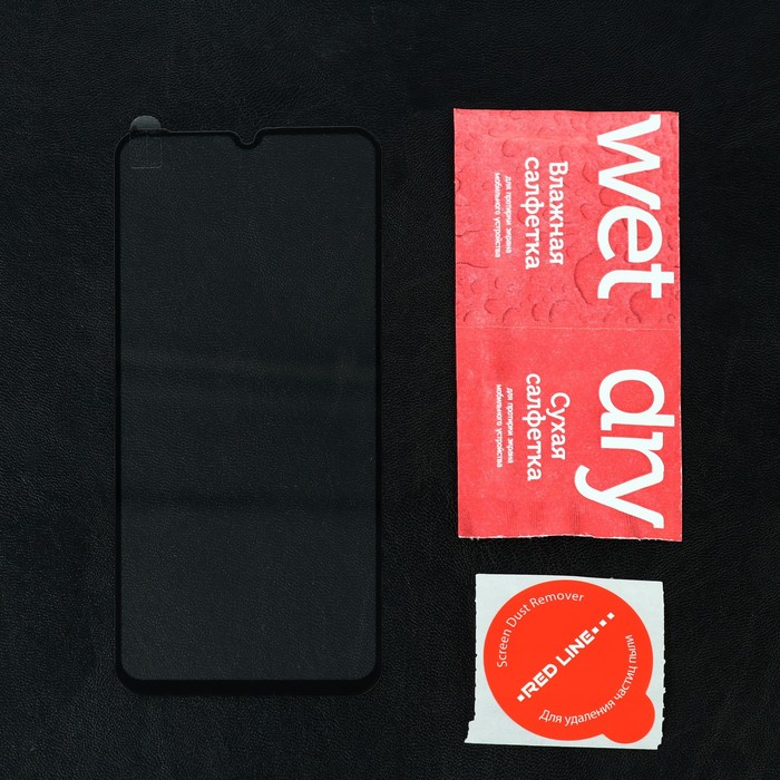 

Защитное стекло Red Line для Xiaomi Redmi 9A, Full Screen, полный клей, черное