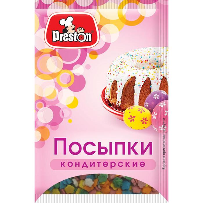 

Посыпки кондитерские Preston декоративные «Радуга-маргаритки», пасха, 7 г