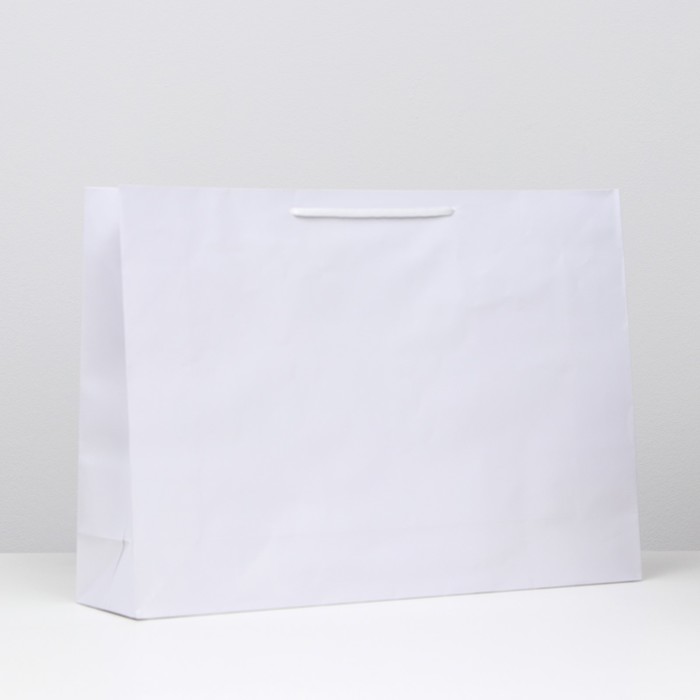 Пакет ламинированный, белый, 38 х 53,5 х 13 см, набор 12 шт.