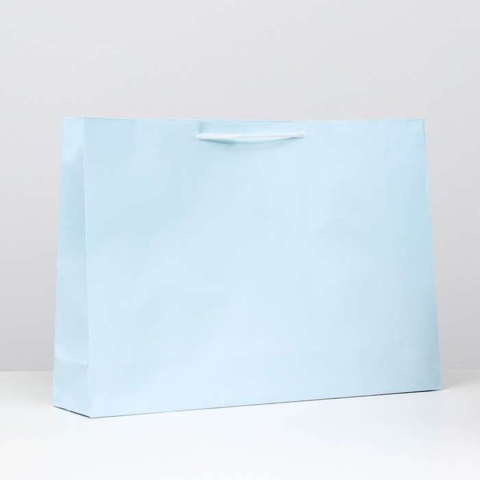 Пакет ламинированный, голубой, 38 х 53,5 х 13 см, набор 12 шт.