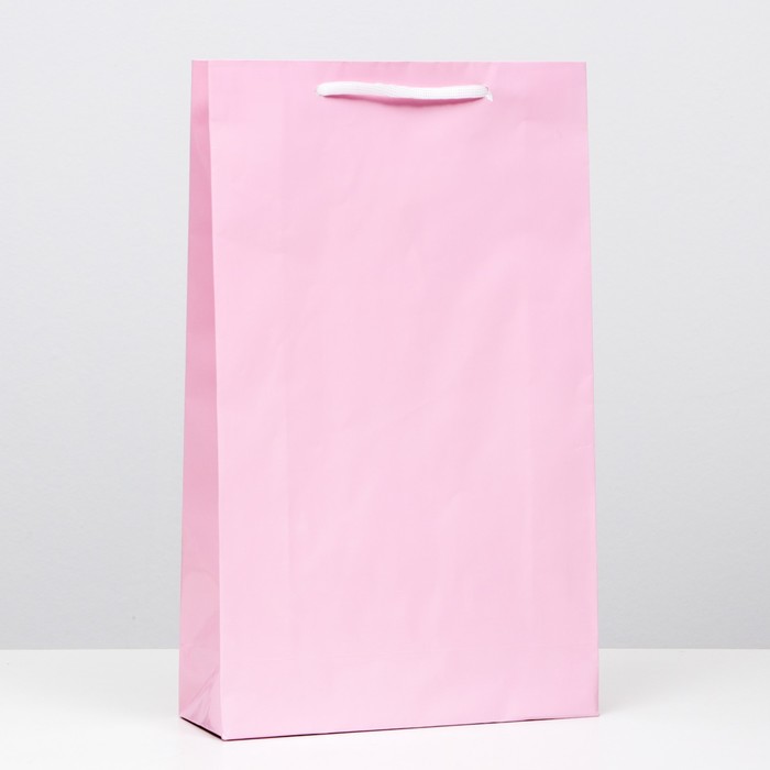 Пакет ламинированный, розовый, 40,5 х 24,8 х 9 см, набор 12 шт.