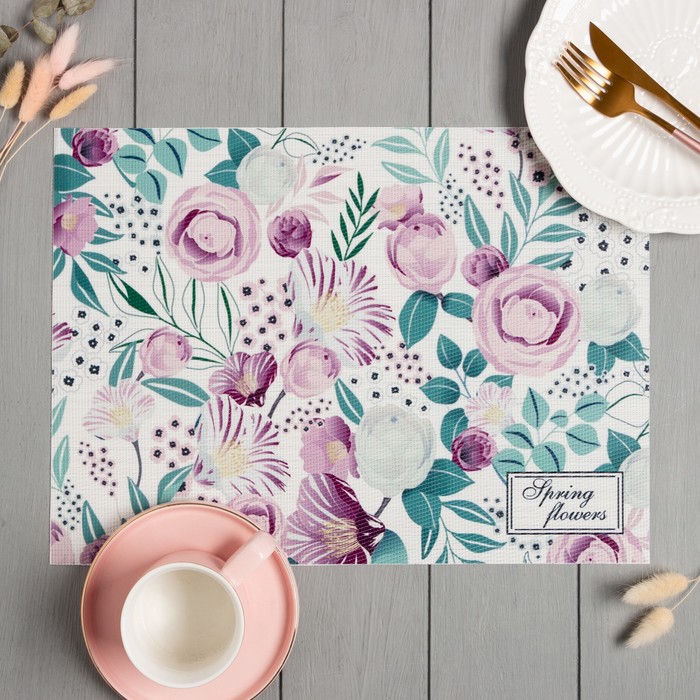 

Салфетка на стол Доляна "Spring Flowers" ПВХ 40*29см