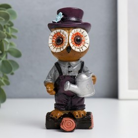 

Сувенир полистоун "Филин и сова - огордники" набор 2 шт 12х4,2х5 см