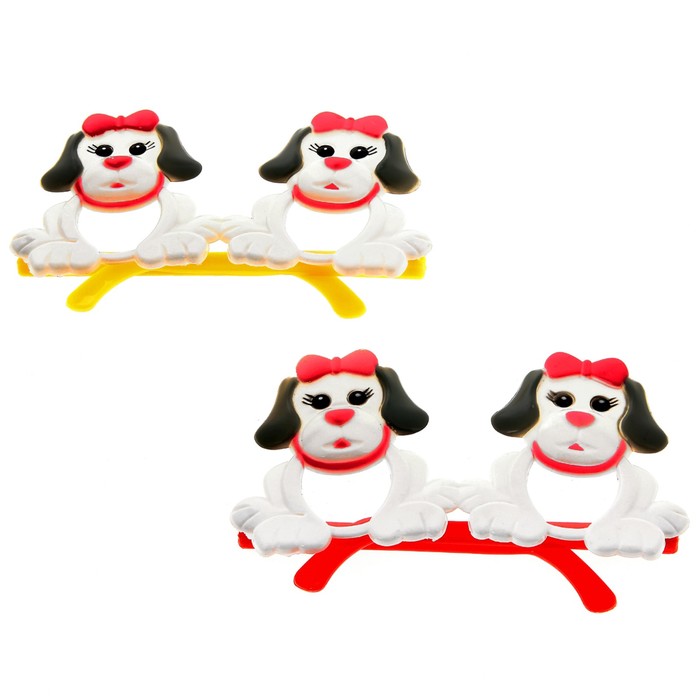 Детские очки "Собачка с бантиком"