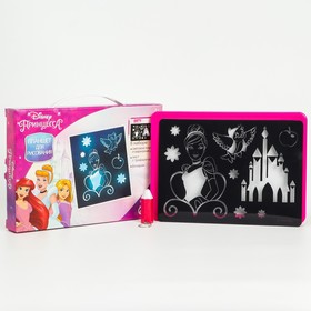 Набор для рисования в темноте, планшет А5, Принцессы: Ариель, Золушка, Рапунцель Ош