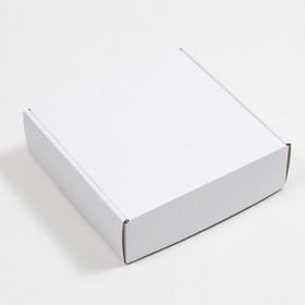 Коробка самосборная, белая, 24 х 24 х 7,5 см