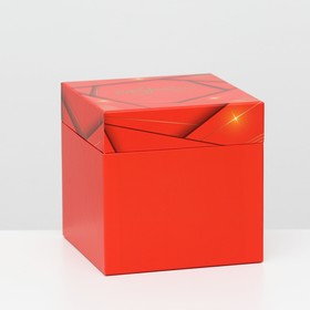 

Коробка подарочная "Азарт" красный, 16x16x16 см