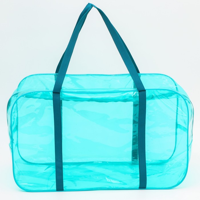 Набор сумок в роддом, 3 шт., цветной ПВХ, цвет бирюзовый