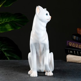 

Фигура "Кошка" белый глянец, 13х17х33см