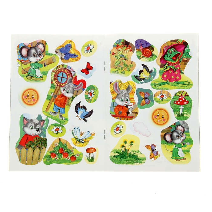 Для малышей. Книжка с наклейками "Теремок"