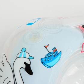 Надувной круг на шею Flipper 0+, "Лебединое озеро", цвет голубой от Сима-ленд