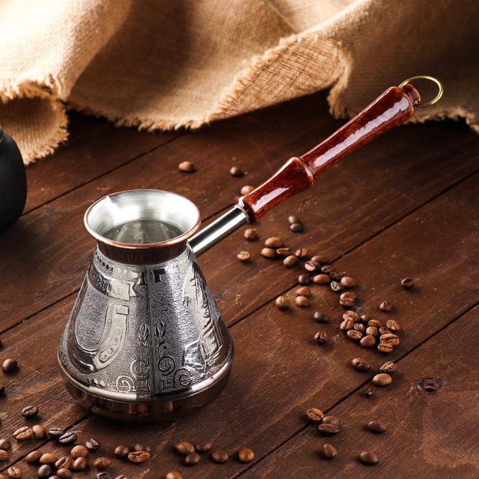 Турка для кофе медная «Левша», 0,5 л турка для кофе медная ромашка 0 75 л