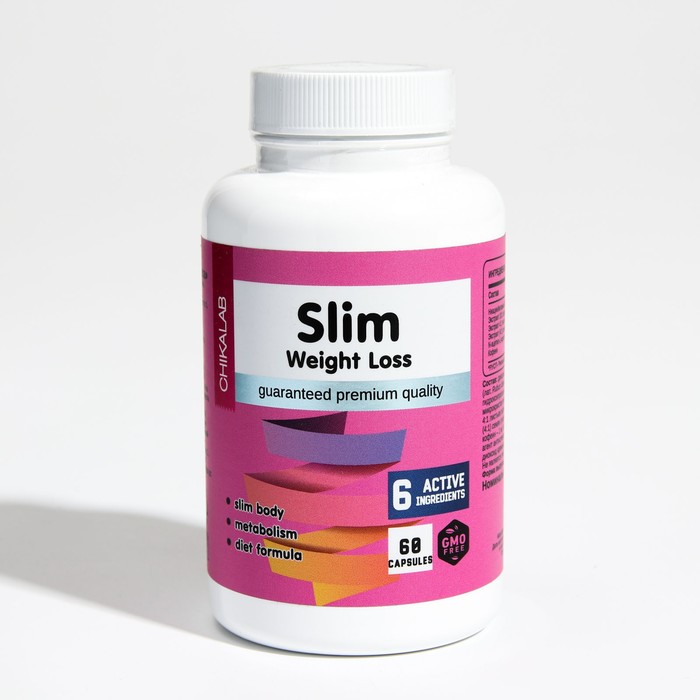Slim капсулы для контроля веса Chikalab, 60 шт.