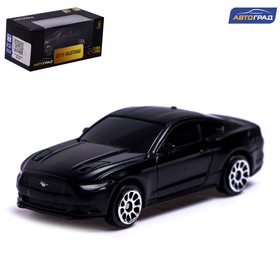 Машина металлическая FORD MUSTANG, 1:64, цвет черный матовый