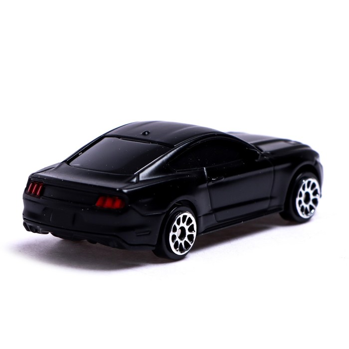 Машина металлическая FORD MUSTANG, 1:64, цвет черный матовый