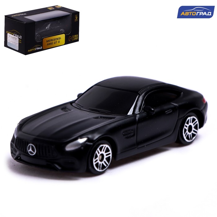 Машина металлическая MERCEDES-AMG GT S, 1:64, цвет черный матовый