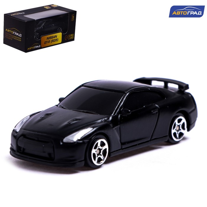 Машина металлическая NISSAN GT-R (R35),1:64, цвет чёрный матовый кружка подарикс гордый владелец nissan gt r