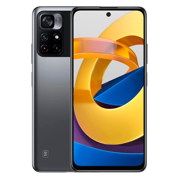 

Смартфон Xiaomi POCO M4 Pro 5G NFC RU, 6.6'', IPS, 6Гб, 128Гб, 50Мп, 16Мп, 5000 мАч, черный