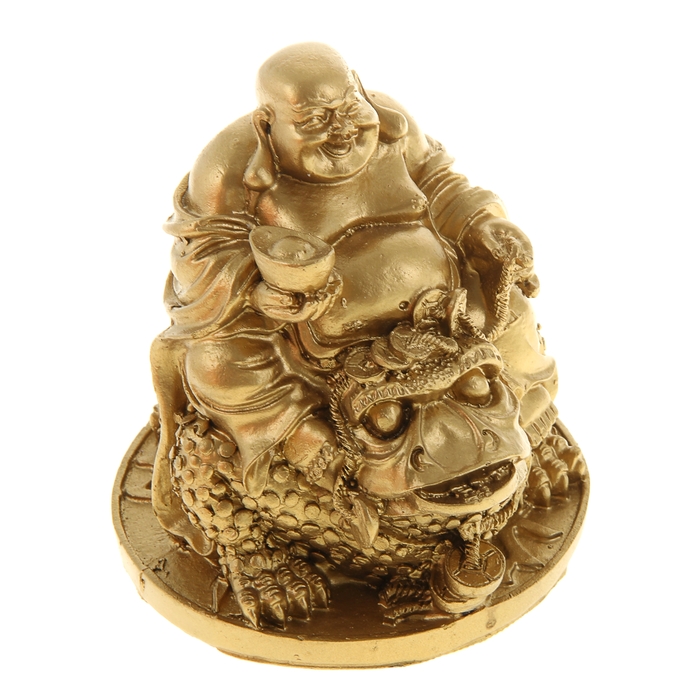 Нэцкэ под бронзу "Хотей на Пик Си с чашей"