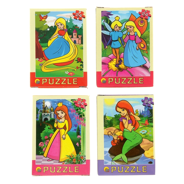 Пазл "Сказки для девочек", 24 элемента, МИКС