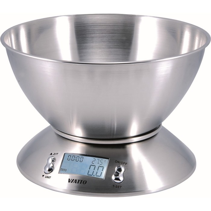 Весы кухонные VA-KS-59BS, электронные, до 5 кг, серебристые