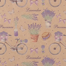 

Бумага упаковочная крафтовая Lavander, 50 × 70 см