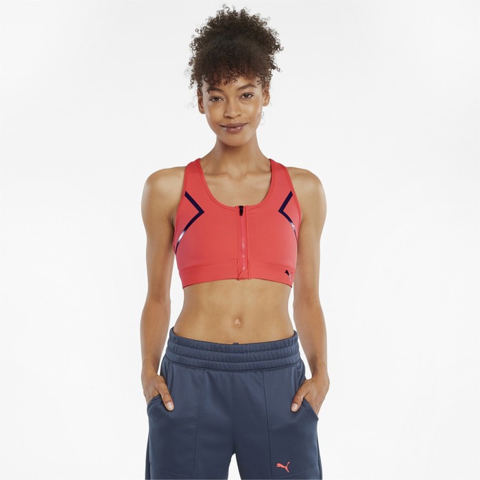 фото Бра женское puma high impact front zip bra, размер 44-46 (52029534)