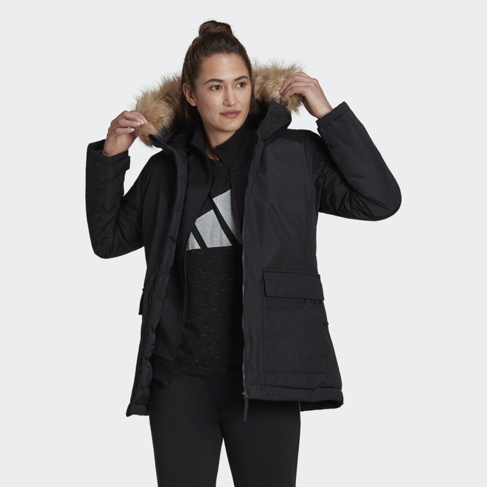 фото Куртка женская adidas w utilitas hooded parka women, размер 40-42 (gt1707)