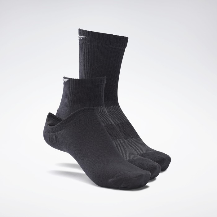 фото Носки унисекс reebok te all purpose sock black, размер xl (gh0404)