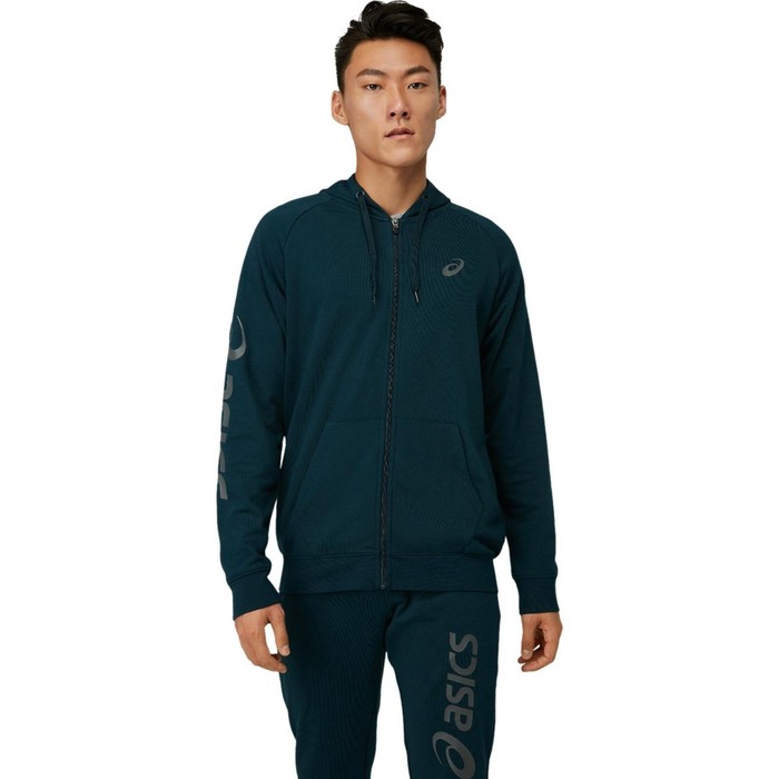 фото Толстовка мужская asics big fz hoodie, размер 52-54 (2031a983-404)