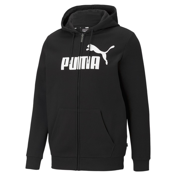 Толстовка мужская Puma Essential Big Logo Fz Hoodie Fl, размер 46-48   (58669801)