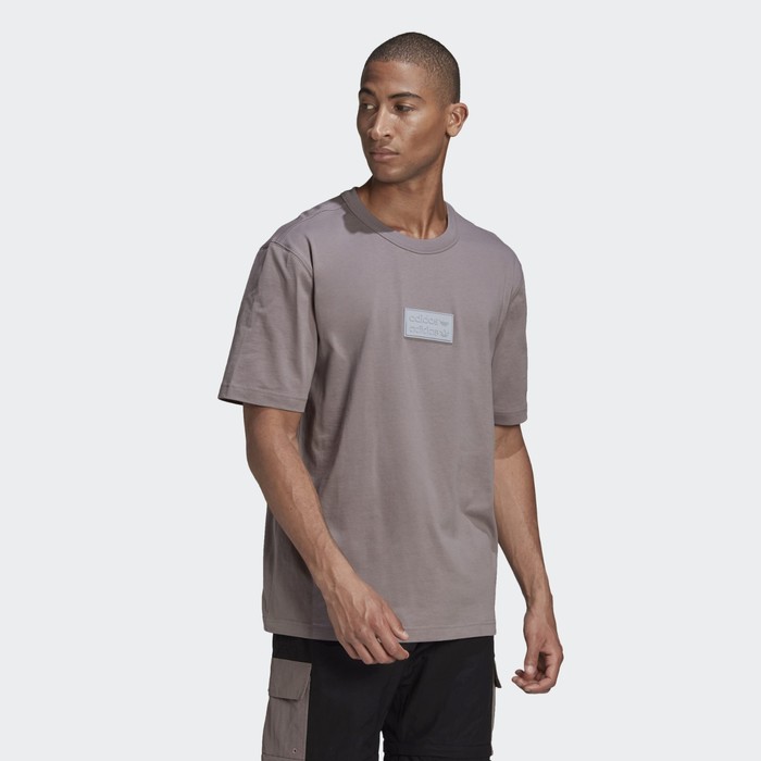 фото Футболка мужская adidas silicon badge t tee, размер 48-50 (gn3326)