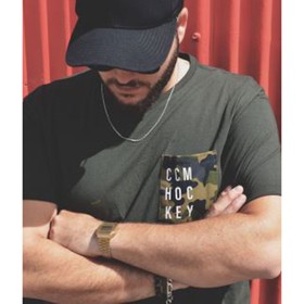 

Футболка мужская CCM CAMO POCKET S/S TEE SR Black L, размер L EUR (3587460)