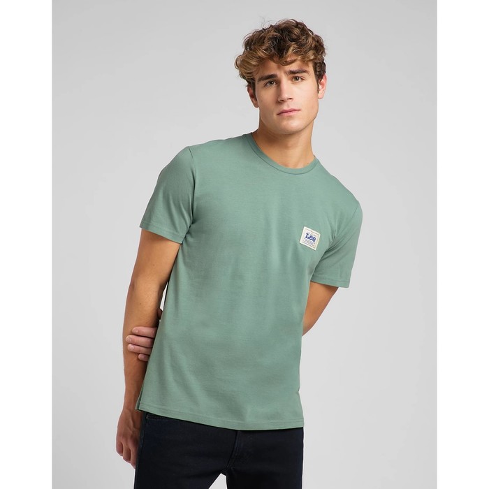 фото Футболка мужская lee ss branded tee, размер 48 (l63fjaty)