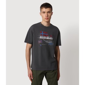 

Футболка мужская Napapijri STARLIGHT DARK GREY SOLID, размер 46-48 (NA4FVW198)