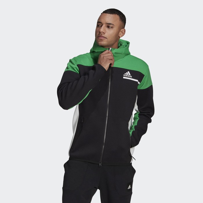 фото Худи мужское adidas sportswear z.n.e. full-zip hoodie, размер l eur (gn6832)