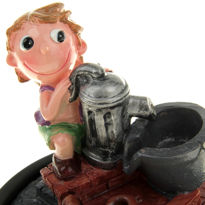 Фонтан мини 18х15 см весельчак у колодца (с подсветкой)