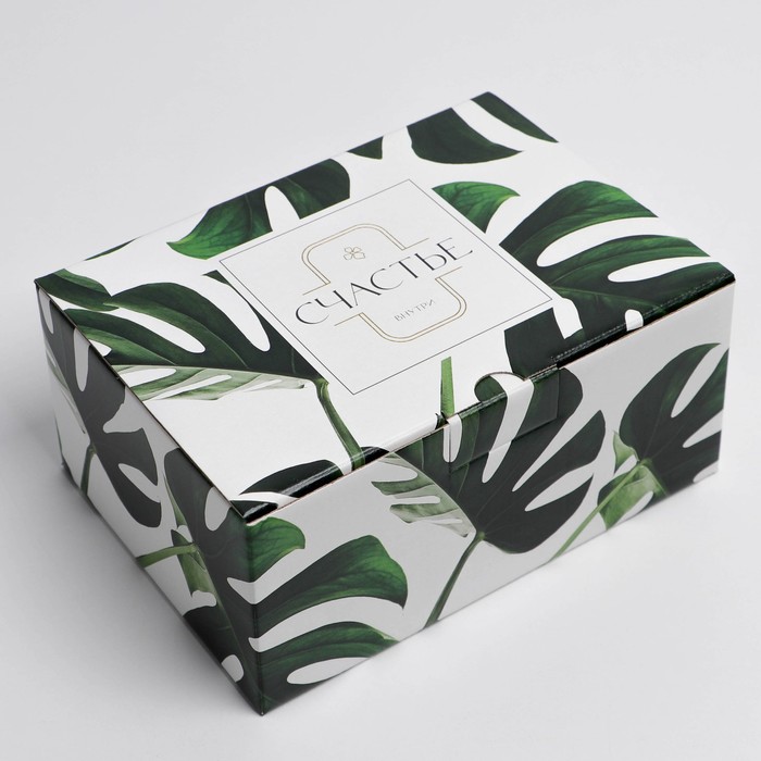 Коробка‒пенал, упаковка подарочная, «Счастье», 22 х 15 х 10 см