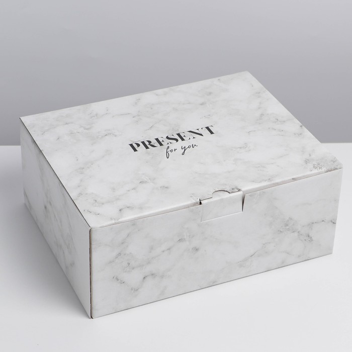 фото Коробка‒пенал «present», 30 × 23 × 12 см дарите счастье